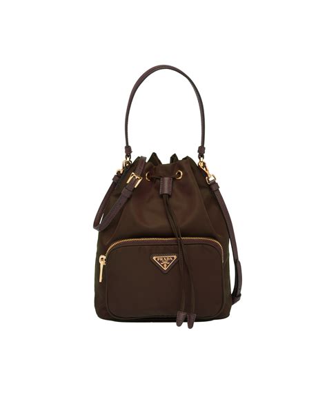 brown leather prada purse|prada nylon shoulder bag price.